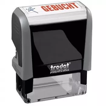 Pieczątka biurowa WEDO Printy 4912, model 4.0, tekst Booked