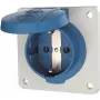 MENNEKES Elektrotechnik GmbH & Co. KG Gniazdo wtykowe Schuko do montażu panelowego 16A 2p+E 230V niebieskie 11011F (11011F)