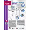 Suszarka na pranie LAMART LT8104 rozmiar 15 M — obrotowa suszarka zewnętrzna/wewnętrzna, 15 m długość linek