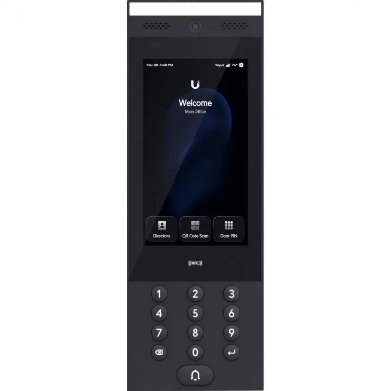 Ubiquiti G3 Intercom Terminal WEWNĘTRZNY/ZEWNĘTRZNY do zarządzania zgłoszeniami wejścia do budynków mieszkalnych i komercyjnych z obsługą Touch Pass