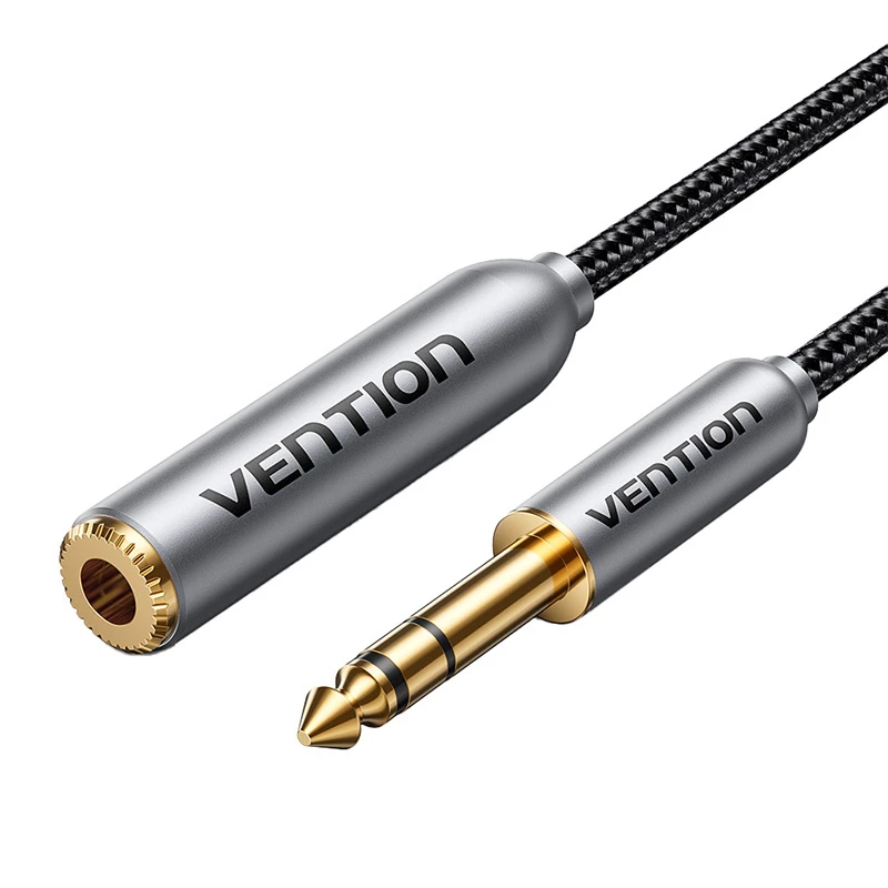 Kabel audio Vention BCXHH 2m — wtyk 6,35mm męski do gniazda 6,35mm żeńskiego, długość 2 m