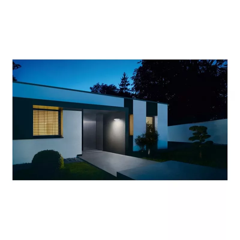 Lampa ścienna zewnętrzna Steinel L 825 SC, LED niewymienialna 1,2 W, antracytowa, aluminium/tworzywo sztuczne, 331×157×95 mm