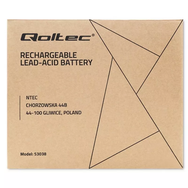 Qoltec 53038 Akumulator AGM | 12V | 100Ah | max 1200A