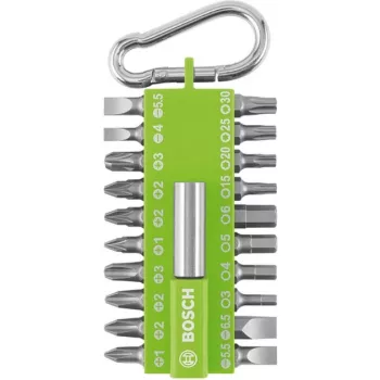 Bosch 21-częściowy zestaw końcówek wkrętakowych, Torx/Phillips/Pozidriv/Hex/Slotted (2607002823)