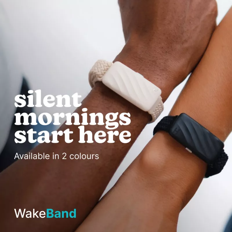 Homedics SS-WB100BK-WW WakeBand, Twój cichy budzik, czarny