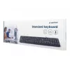 Klawiatura Gembird KB-U-103-RU Biurowa USB QWERTY Angielsko-Rosyjska Czarna