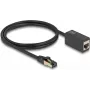 Przedłużacz sieciowy DeLOCK, wtyk RJ45 na gniazdo RJ45, Kat.8.1, S/FTP, 1 m, czarny