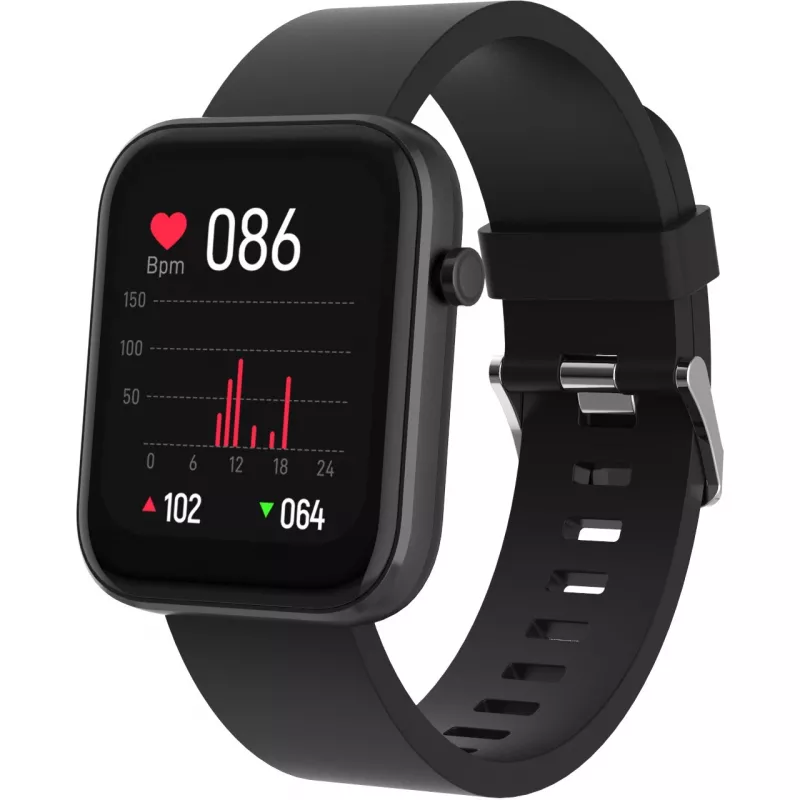 DENVER SW-182 - Smartwatch z opaską - Wyświetlacz 4,3 cm (1,7 cala) - Bluetooth - Czarny (116111000580)
