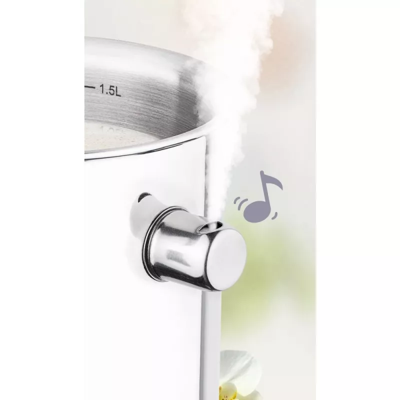 Mlecznik LAMART LT1068, stal nierdzewna o podwójnych ściankach, dno warstwowe, 1,5 L, gwizdek, skala objętości