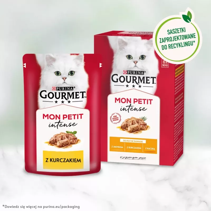GOURMET Mon Petit Poultry Mix - mokra karma dla kota - 6 x 50 g