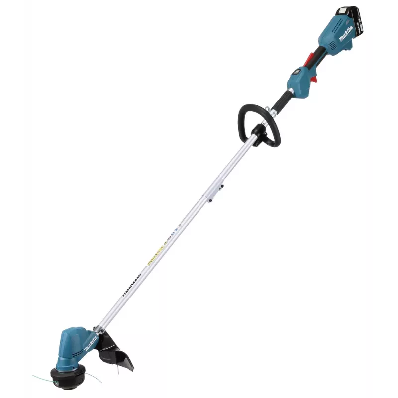 Makita DUR192LRT1, podkaszarka do trawy, rękojeść typu J, 6000 obr./min, czarna, turkusowa, 30 cm, 87,8 dB