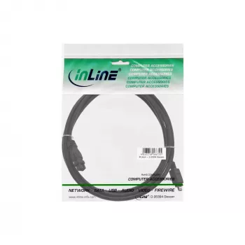 Kabel FireWire 400 na 800 InLine 34901 1 m Męski/Męski Czarny