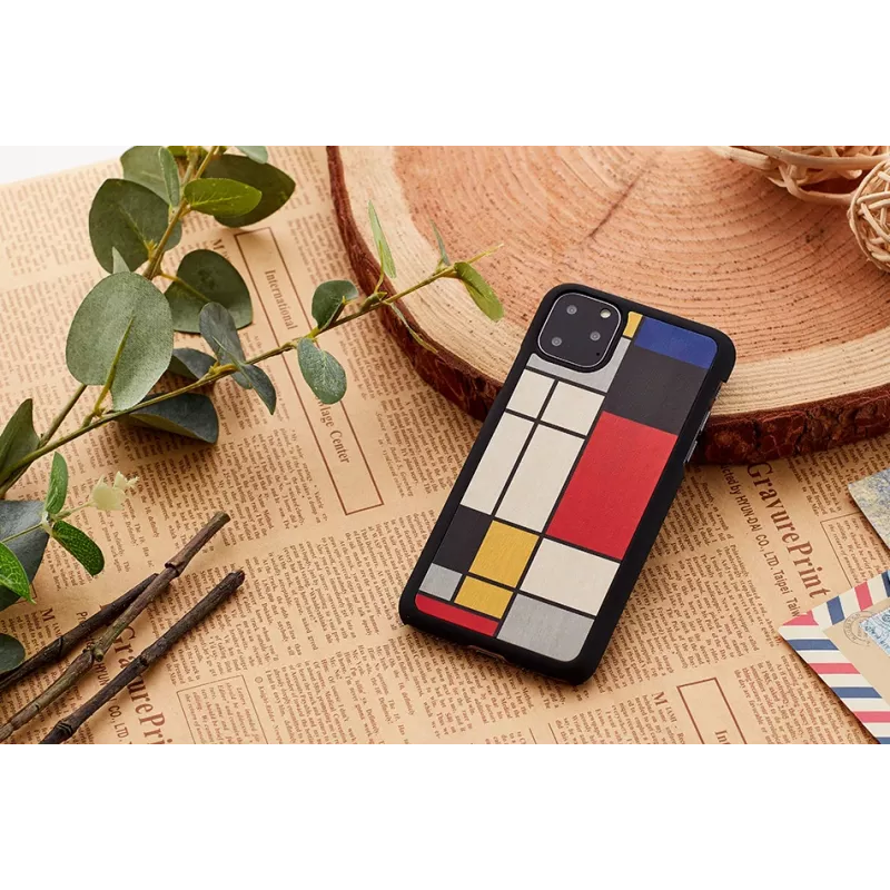 Etui na smartfona man and wood do iPhone 11 Pro - czarna osłona z drewna