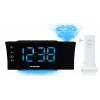 Blaupunkt CRP81USB radiobudzik z projektorem i ładowaniem USB, czarny