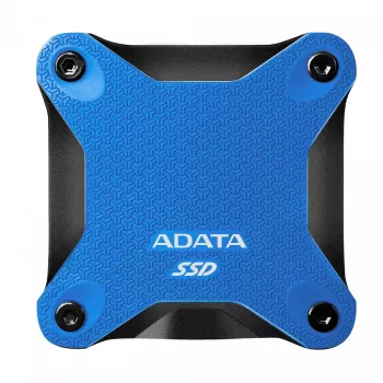 Zewnętrzny SSD ADATA SD620 512 GB, USB 3.2 Gen 2 Micro-USB B, niebieski, silikonowa obudowa, odporny na wstrząsy