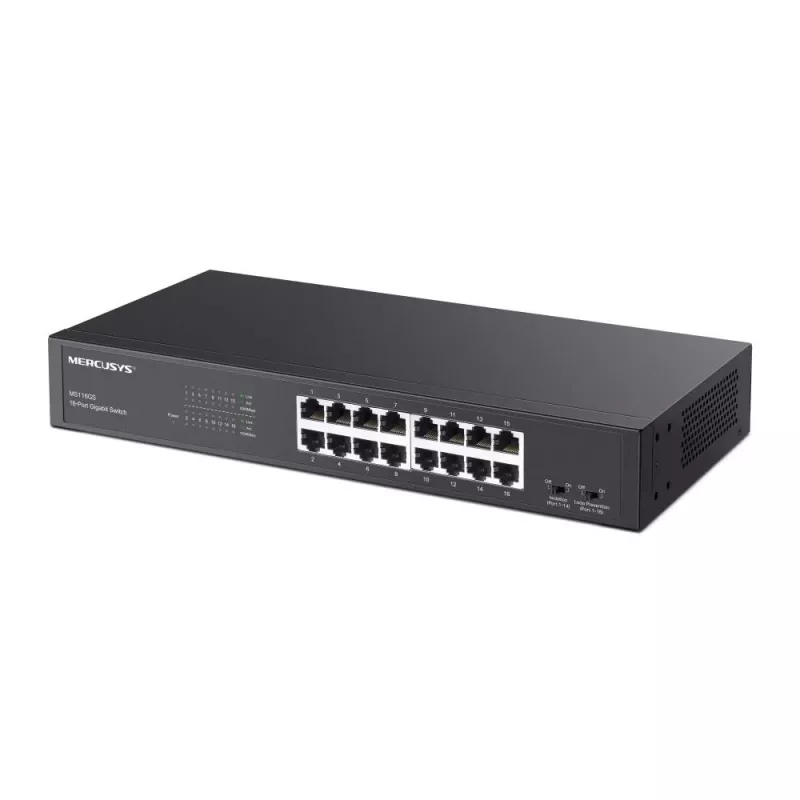 Przełącznik sieciowy Mercusys MS116GS Gigabit Ethernet (10/100/1000) Czarny