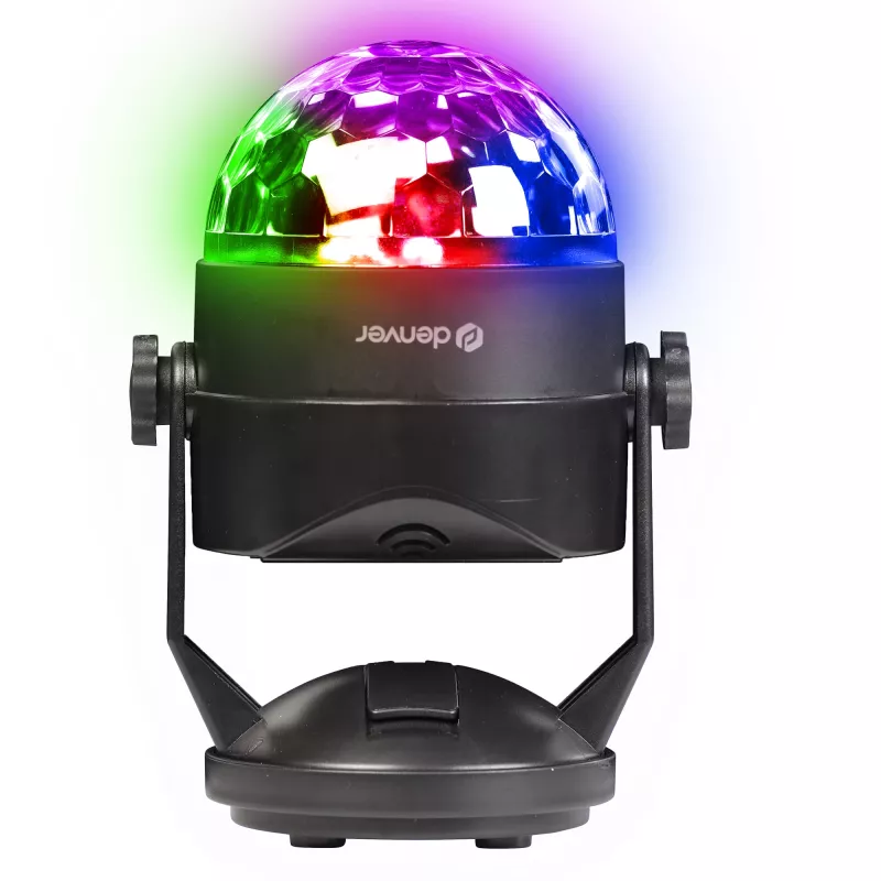 LED disco ball light DENVER LDB-319 — kompaktowe światło imprezowe LED, model 117220200040