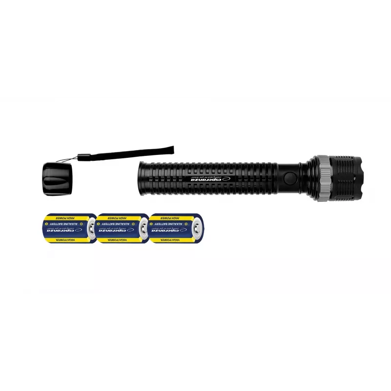 Latarka ręczna ESPERANZA Epione XL LED 1.2W 100 lm 100 m Czarna, bateria R20 (3)
