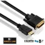 Purelink PureInstall PI3000 - Kabel wideo - Single Link - HDMI / DVI - DVI-D (M) do HDMI (M) - 2 m - Potrójna izolacja - Czarny