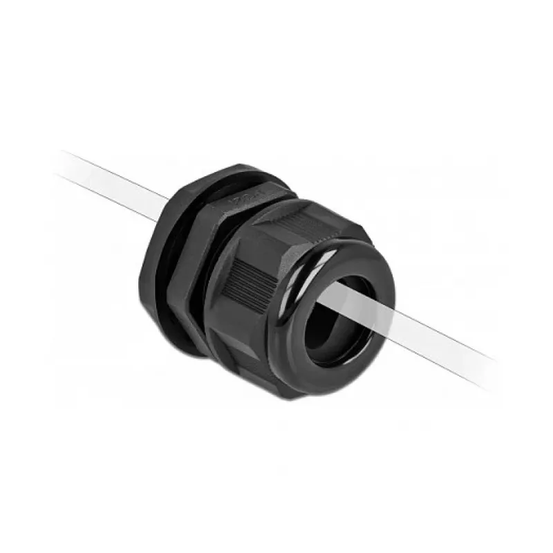 Dławik kablowy DeLOCK 60389 czarny plastik 2 szt.