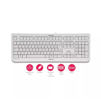 Klawiatura CHERRY KC 1000 do użytku domowego USB szwajcarska szara
