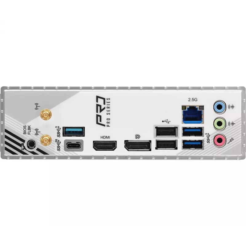 Płyta główna ASRock B860M Pro RS WiFi — Intel B860, LGA 1851, micro ATX, DDR5, 4 DIMM, 3x M.2, 2.5Gb LAN, Wi‑Fi, Bluetooth