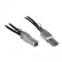 Inter-Tech - Zewnętrzny kabel SAS - SAS 12Gbit/s - 36-pin 4x Shielded Mini MultiLane (M) do 4x Shielded Mini MultiLane SAS (SFF-8088), 26-pin (M) - 1,0m - Czarny (88885007)