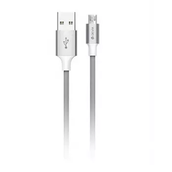 Kabel Micro USB Devia Pheez Series 5V 2.4A 2m — szary