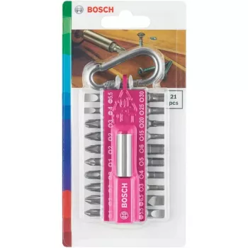 Zestaw wkrętaków Bosch 2607002821 — 21 sztuk: Torx, Phillips, Pozidriv, Hex