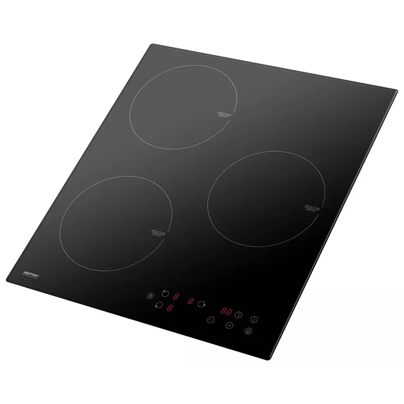 Płyta indukcyjna MPM MPM-45-IM-14, do zabudowy, 3-strefowa (180 mm), płyta szklano-ceramiczna, 6000 W, sterowanie dotykowe