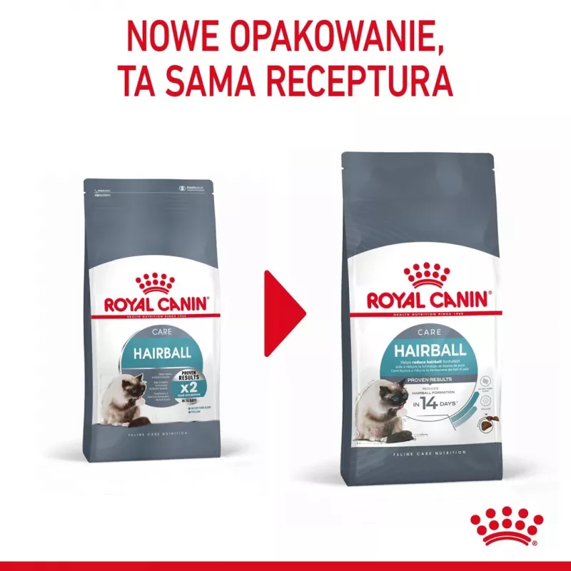 Sucha karma dla kota Royal Canin Hairball Care 10 kg — formuła dla dorosłych, kukurydza i drób