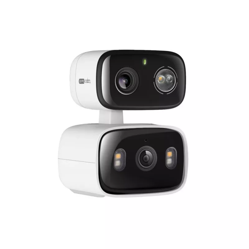 Kamera IP TP‑LINK Tapo C246D — 3 MP (2304×1296), 2,8 mm, pole widzenia 107,8°, obiektyw PTZ dual-lens, IP65, Wi‑Fi/Gigabit, microSD do 512 GB