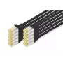 Kabel sieciowy Digitus CAT 6A S/FTP RJ-45 1 m czarny