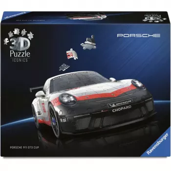 Puzzle 3D Ravensburger Iconics Porsche 911 GT3 Cup – zestaw do budowy repliki modelu