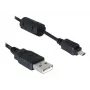 Kabel USB DeLOCK 1,83 m czarny męski/żeński niklowanie