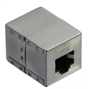 RJ-45 Modular Coupler VALUE Cat.6 ekranowany srebrny
