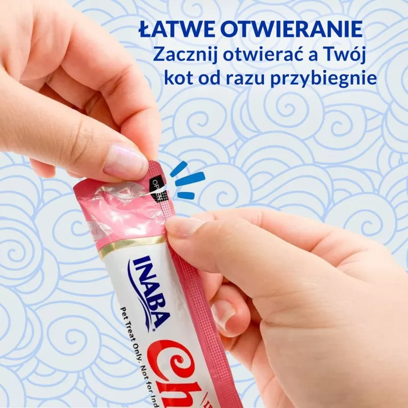 INABA Churu Tuńczyk o smaku krewetki - przysmak dla kota - 4x14 g