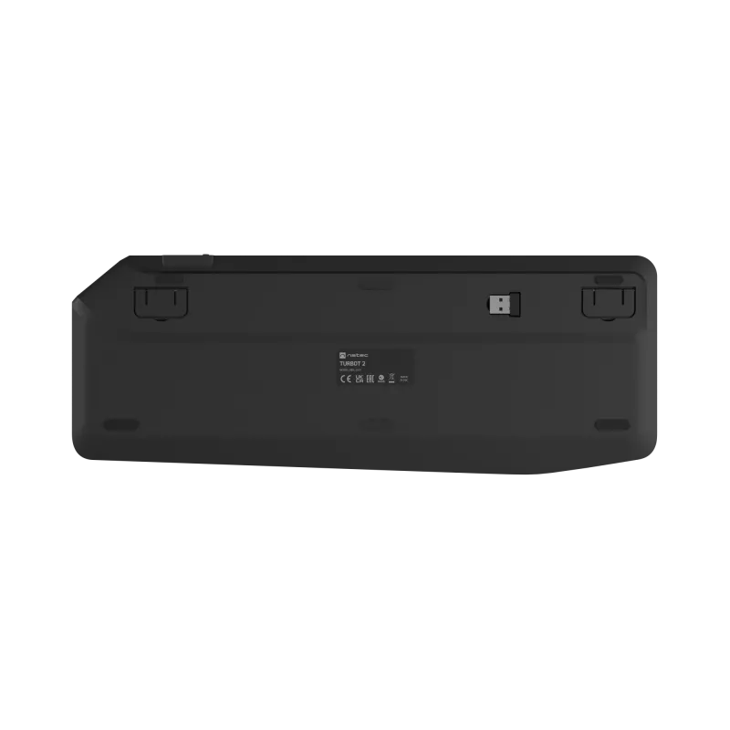 Natec Turbot 2 | Klawiatura | Bezprzewodowa | US | Bluetooth | Czarno-szara