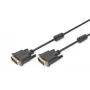 DIGITUS - Kabel DVI - Dual Link - DVI-D (M) - DVI-D (M) - 5,0m - Formowany, Śruby radełkowane - Czarny (AK-320101-050-S)
