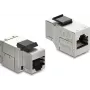 Moduł keystone DELOCK 90835, płaski RJ-45, srebrny/czarny, 16,2×35,9×19,6 mm