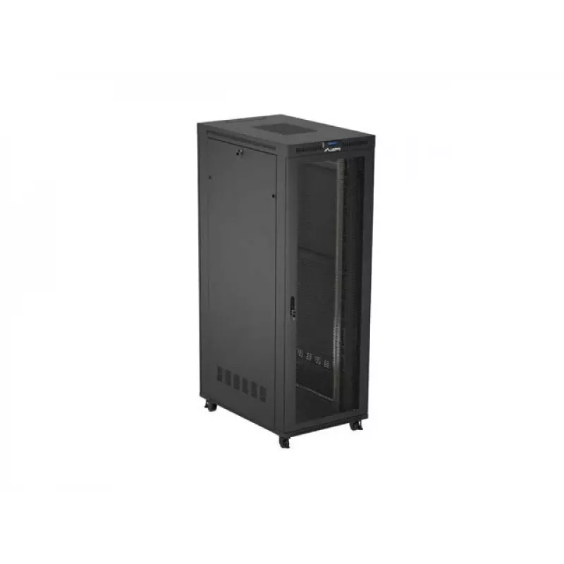 Szafa rackowa LANBERG FF01-8247-23BL 47U wolnostojąca, 2343×800×1200 mm, IP20, 165 kg, obciążenie 1200 kg