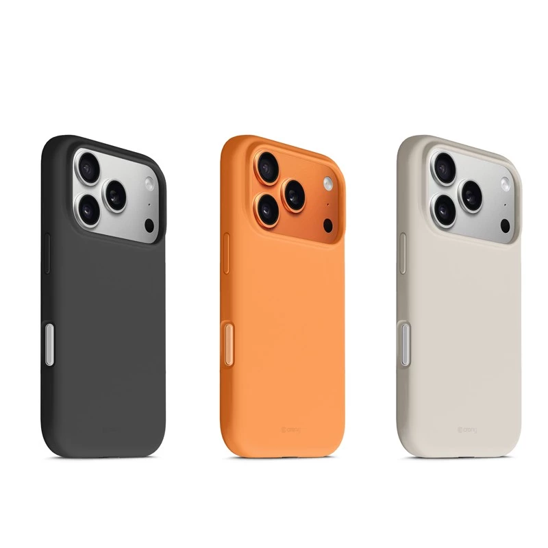 Ochronne etui MagSafe Crong do iPhone 17 Pro — pomarańczowe