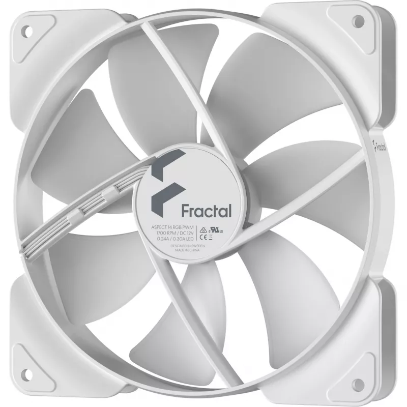 Wentylator Fractal Design Aspect 14 RGB PWM 14 cm biały 500-1700 RPM