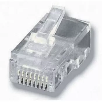 Wtyk modularny Equip do kabla płaskiego, RJ-45 (8P8C), przezroczysty, 0,65 g, 11,7 mm, 21,3 mm, 7,2 mm