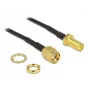 Kabel koncentryczny DeLOCK 88876 RP-SMA Standard 0,2 m Czarny