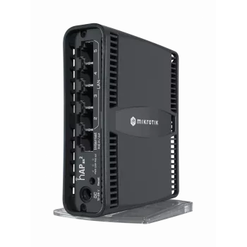 Mikrotik hAP ax2 router bezprzewodowy Gigabit Ethernet Dual-band (2,4 GHz / 5 GHz) Czarny