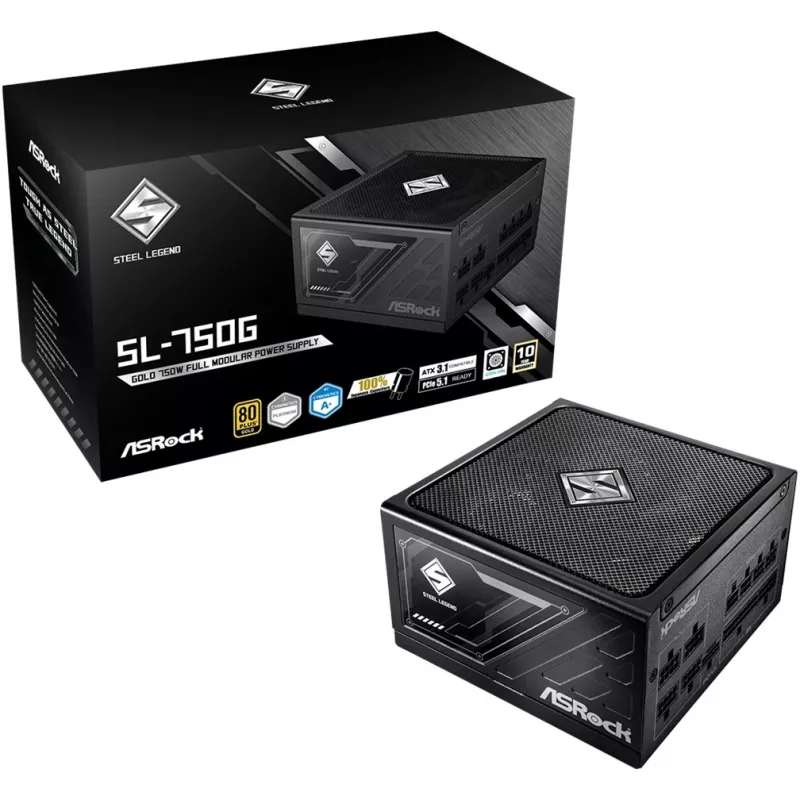 Zasilacz ASRock STEEL LEGEND 750W 80 Plus Gold