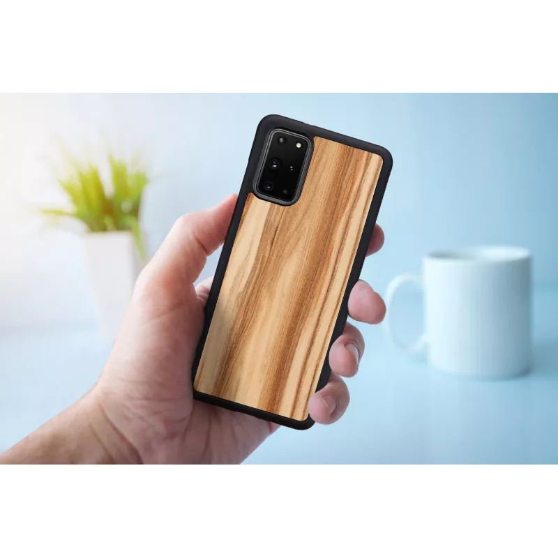 Etui na telefon man and wood Galaxy S20+ cappuccino czarny – ochronne etui na smartfona