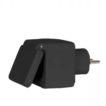 Smart Plug Denver PLO-108 Czarny Zewnętrzny IP44 Przewodowy i Bezprzewodowy