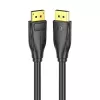 Kabel DisplayPort 1.4 Vention HCCBI, 3 m, 8K@60Hz / 4K@120Hz, 80 Gbit/s, pozłacane styki, czarny